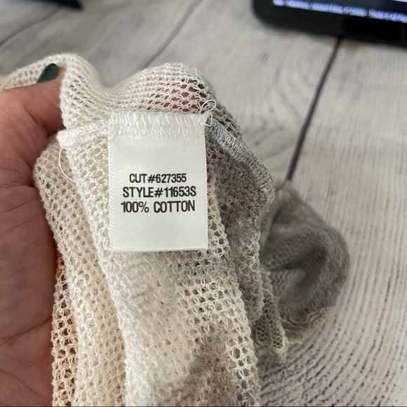 Sundance Dip Dyed Boho Sheer Long Sleeve Mesh Lace Kimono - Picture 11 of 12